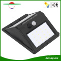 Lámpara al aire libre 16LED Sensor de movimiento Lámpara solar IP65 LED Paquete de pared 350lm Noche de seguridad Luz